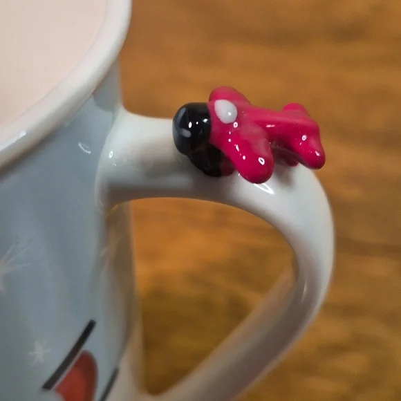 STARBUCKS 2011 Festive Holiday Skaters and Sledding Dog Mug with 3D Airplane - Picture 10 of 15